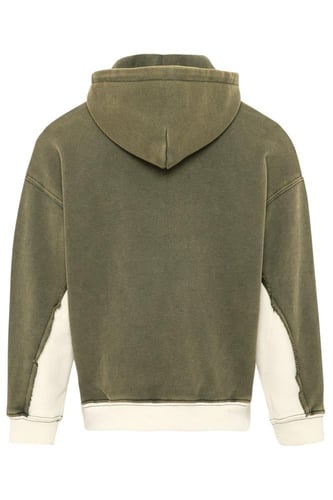 هودي بقصة واسعة ورقبة عالية بشعار سيلين أخضر للأطف...