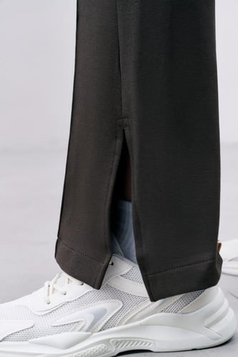 بنطال نسائي إنترلوك رمادي