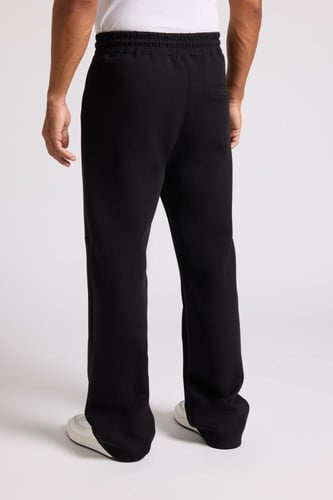 بنطلون كاجوال أوفرسايز للجنسين - أسود