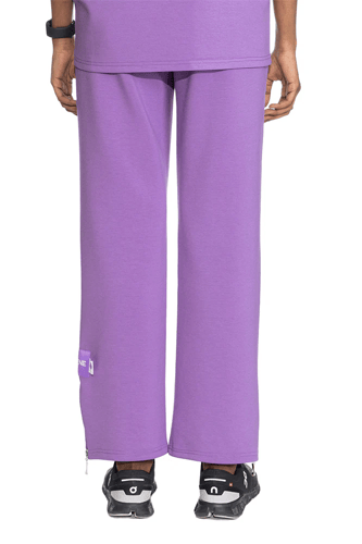 بنطلون سيلين واسع بسحاب بالأسفل (بنفسجي)