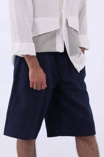 Coastline Ease – شورت خفيف بنَفَس صيفي كحلي