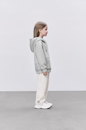 هودي رمادي للأطفال