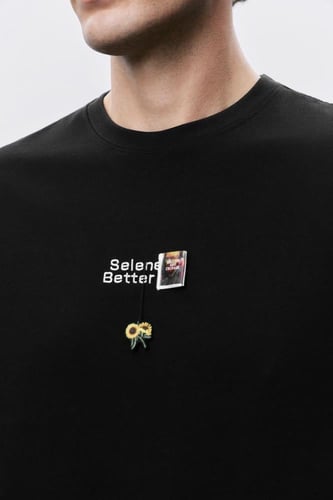 تيشرت أسود رجالي