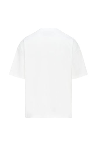 تيشيرت أوفرسايز بجيب وخياطة غير متماثلة للجنسين -...