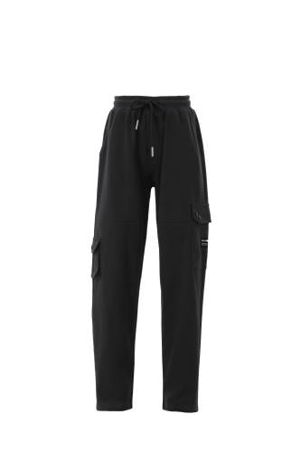 بنطال كارجو عملي بقصّة عادية للأطفال - رمادي غامق