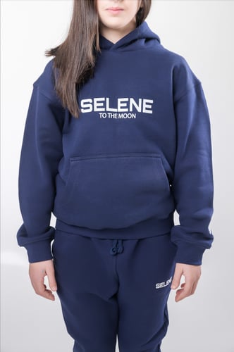 هودي إلى القمر للأطفال أزرق داكن