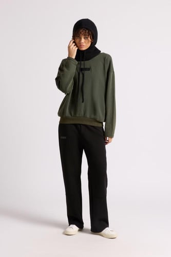 قطعة رأس برباط ورقبة عالية للجنسين أسود