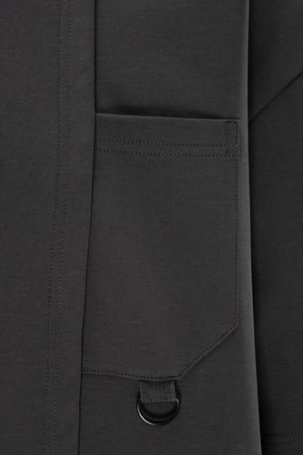 تيشيرت أوفرسايز بجيب وخياطة غير متماثلة للجنسين -...