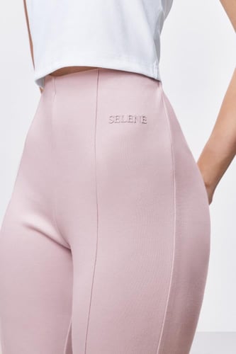 بنطال نسائي إنترلوك ليلكي ماربل