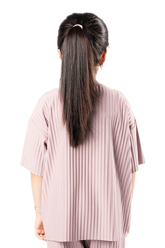 تيشرت واسع للبنات وردي