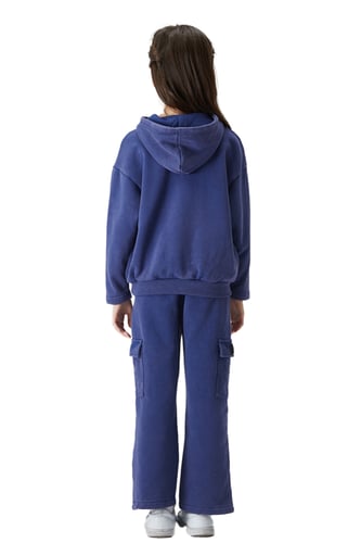 بنطلون Acid Wash Jogger للاطفال أزرق غامق