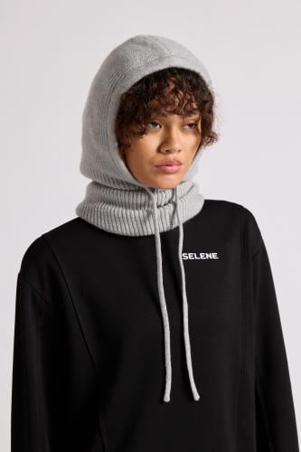 قطعة رأس برباط ورقبة عالية للجنسين رمادي فاتح