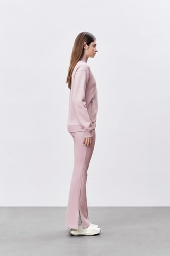 بنطال نسائي إنترلوك ليلكي ماربل