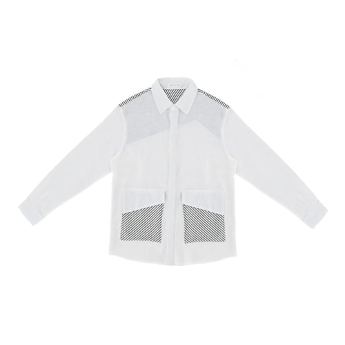 Linen Edge – قميص لينن بتصميم فريد وأسلوب جريء ابي...