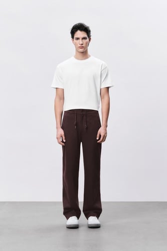 بنطال بني رجالي