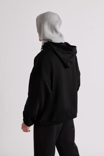 قطعة رأس برباط ورقبة عالية للجنسين رمادي فاتح