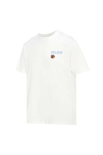 تيشيرت بقصة عادية للجنسين وطباعة الدب المرح - أوف...