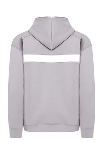 هودي بجيب أمامي أوفرسايز للأطفال للجنسين - رمادي