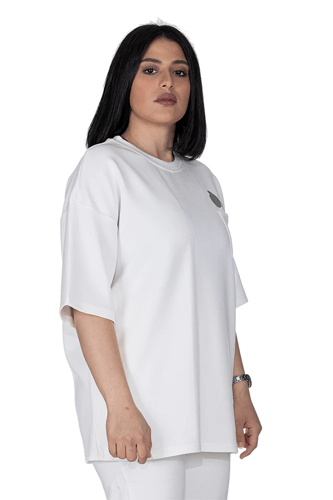 تيشيرت سيلين بعلامة الأعين من الأمام للجنسين (اوف...