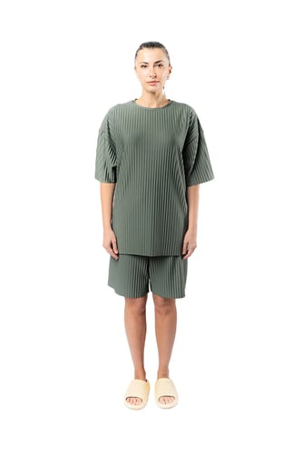 تيشرت واسع للجنسين كاكي