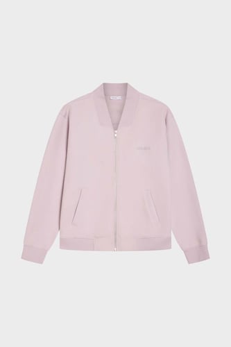 جاكت نسائي إنترلوك ليلكي ماربل