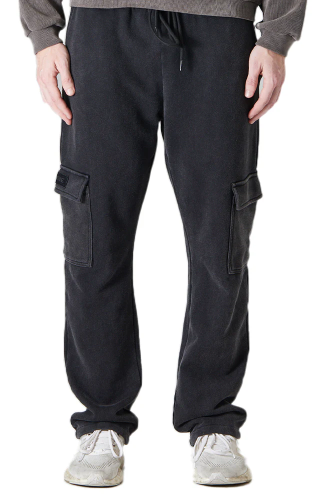 Acid Wash - Jogger بنطلون للجنسين أسود