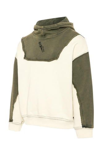 هودي بقصة واسعة ورقبة عالية بشعار سيلين أخضر للأطف...