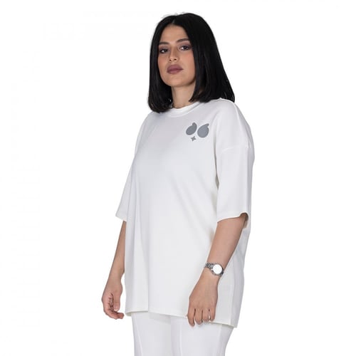 تيشيرت بشعار سيلين من الخلف للجنسين (اوف وايت)