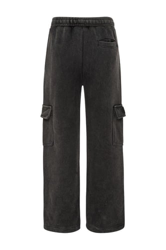 بنطلون Acid Wash Jogger للاطفال أسود