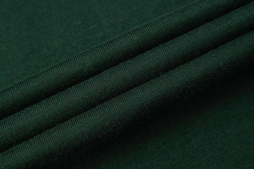 تيشيرت إنترلوك أخضر غامق للجنسين