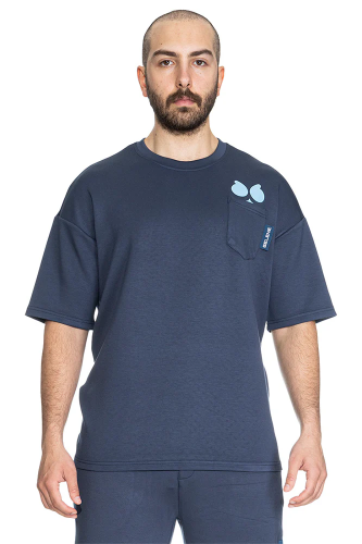 تيشيرت سيلين بعلامة الأعين من الأمام للجنسين (ازرق...