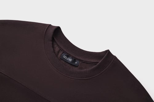 تيشيرت إنترلوك بني للجنسين