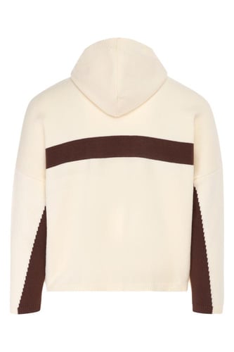 هودي بقصة واسعة وجيوب أمامية للنساء أوف وايت