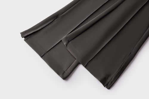 بنطال نسائي إنترلوك رمادي