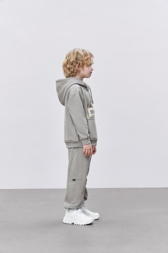 هودي رمادي للأطفال