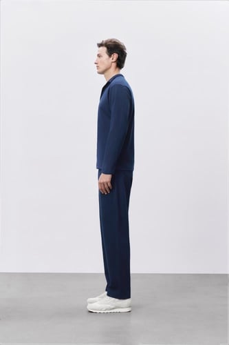 جاكت بيكيه رجالي أزرق