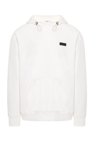 هودي كاجوال أوفرسايز للجنسين - أوف وايت