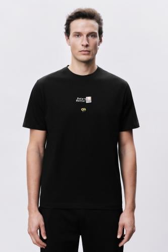 تيشرت أسود رجالي