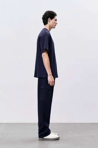 تيشرت أزرق للجنسين