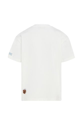 تيشيرت بقصة عادية للأطفال بطباعة ثلاثية دببة كرتون...