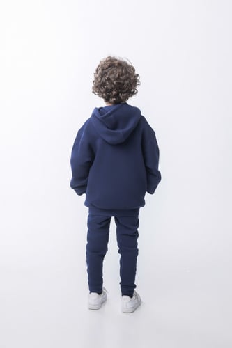 هودي إلى القمر للأطفال أزرق داكن