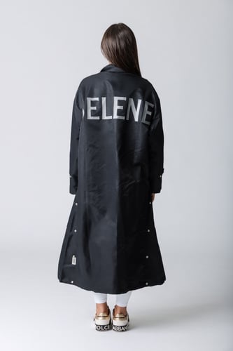 جاكيت أواي طويل أسود