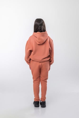 هودي إلى القمر للأطفال وردي داكن