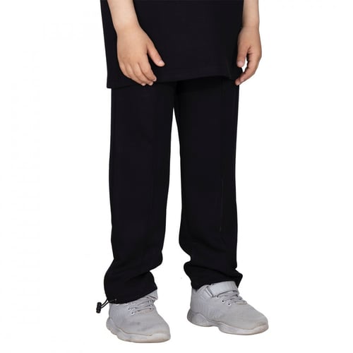 بنطلون سيلين بقصة واسعة للأطفال (اسود)