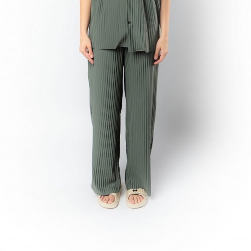 بنطلون واسع الساق للجنسين كاكي