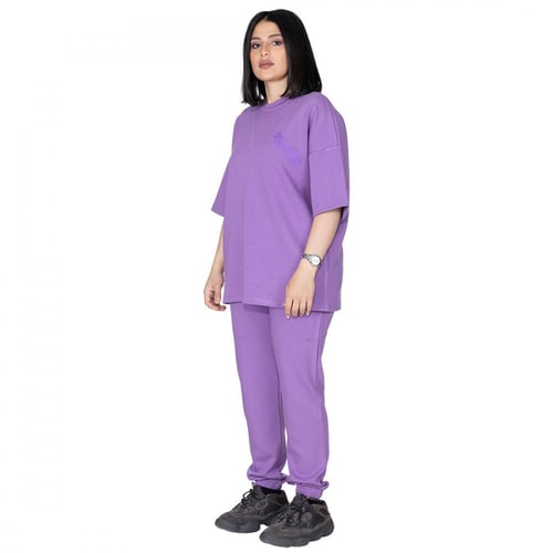 تيشيرت بشعار سيلين من الأمام للجنسين (بنفسجي)