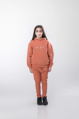 هودي إلى القمر للأطفال وردي داكن