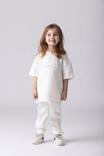 بنطلون ليمتد أديشن أبيض للأطفال