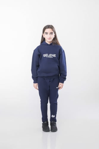 هودي إلى القمر للأطفال أزرق داكن