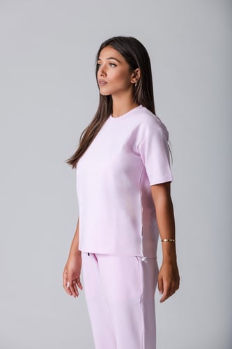 تيشيرت أواي وردي